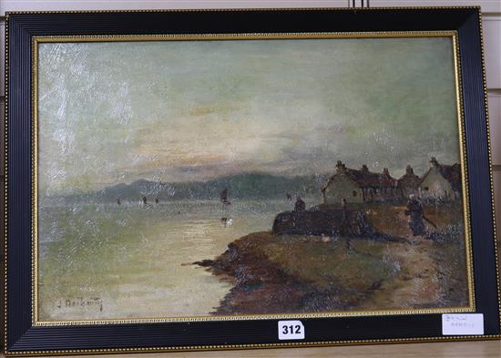 James Docharty Loch scene 34 x 52cm